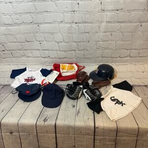 Large Lot of Build A Bear Baseball Clothes, Accessories, Shoes